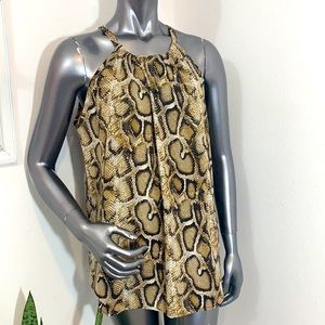 BiBi Snakeskin Print Top
